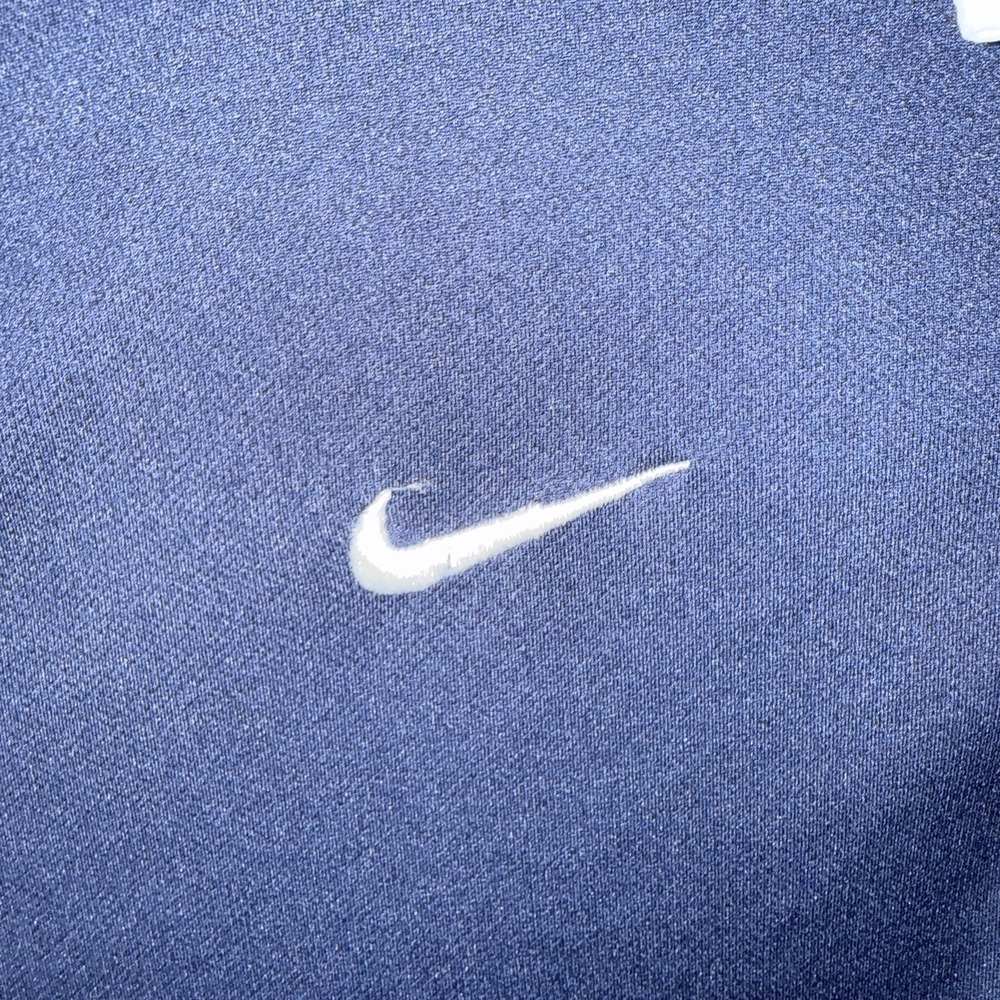 Nike Mens Polo Shirt Dri Fit Performance Golf  Navy Blue White Accent  Size XXL - Picture 4 of 5